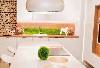Bliżej natury – ściana z roślin w kuchni!