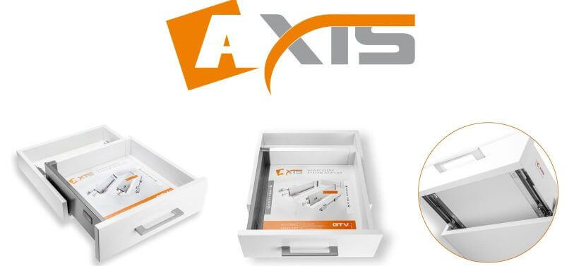 Pojemne i ultra cienkie szuflady AXIS od GTV